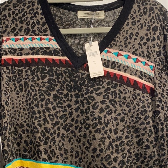 NWT Anthro Aldomartins Animal Aztec Sweater Dress - Picture 2 of 5